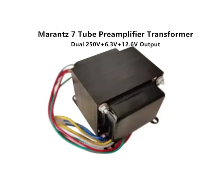 Transformateur de préamplificateur à 7 tubes Marantz avec double sortie 250V + 6.3V + 12.6V, transfo
