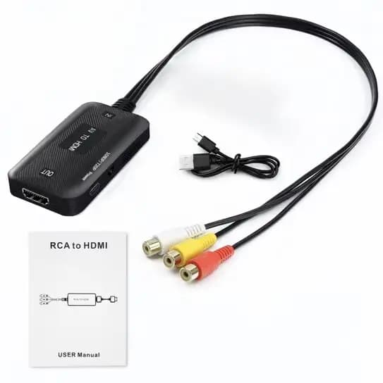 Adaptateur vidéo convertisseur 1080P câble RCA vers HDMI câble de liaison HD câble Audio convertisse