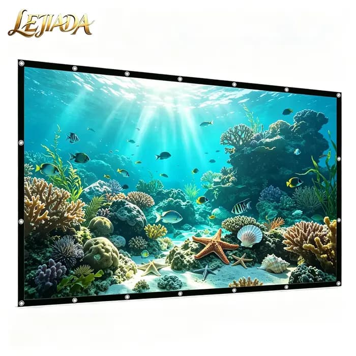 Écran de projection LEJIADA 16:9 à grille blanche
