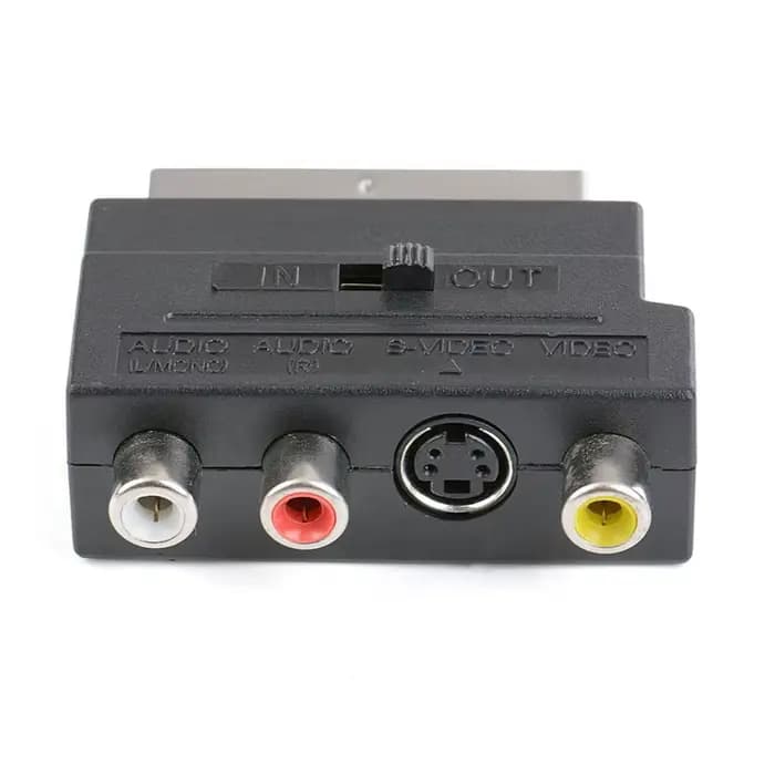 Adaptateur TV AV 21 broches RGB Scart vers 3RCA s-vidéo