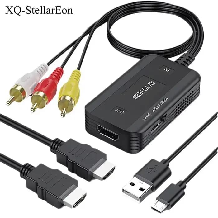 Adaptateur vidéo convertisseur 1080P câble RCA vers HDMI
