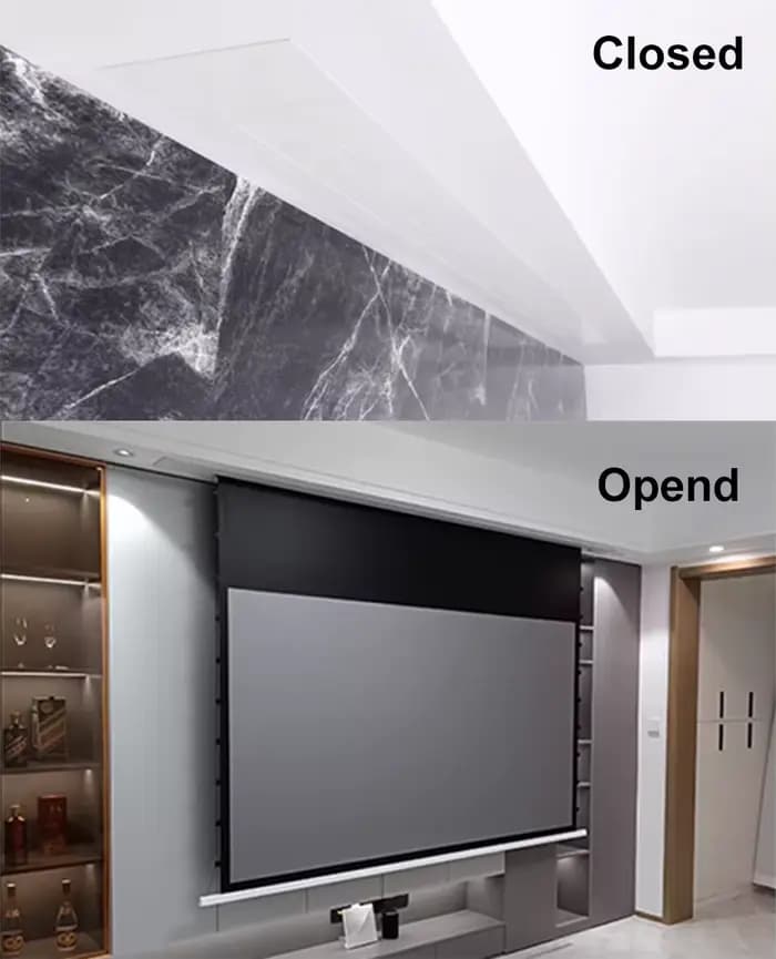 Écran de projection motorisé ALR Black Diamond intelligent pour plafond