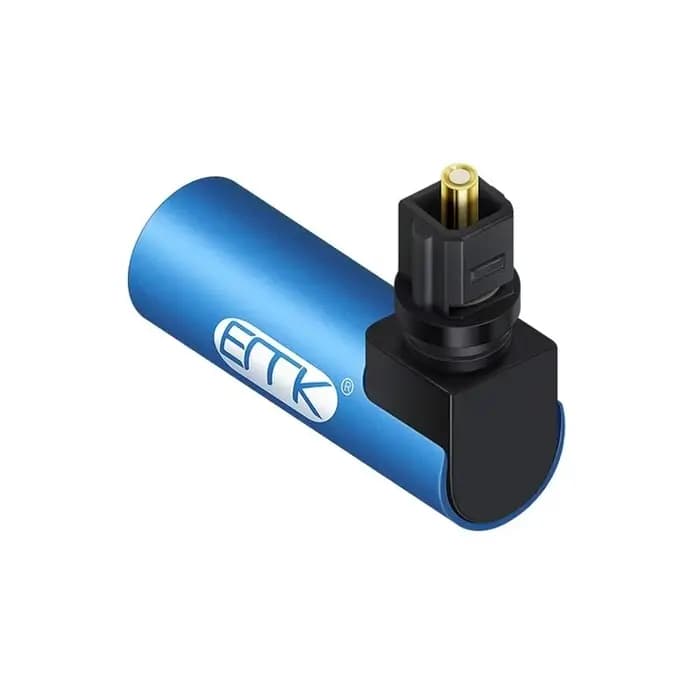 Câble Audio optique numérique EMK à Angle droit SPDIF Toslink