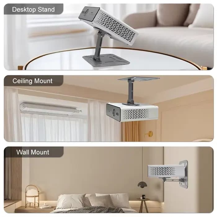 Jenovox support de projecteur multifonctionnel pour montage au plafond suspendu/support mural/support de bureau pour
