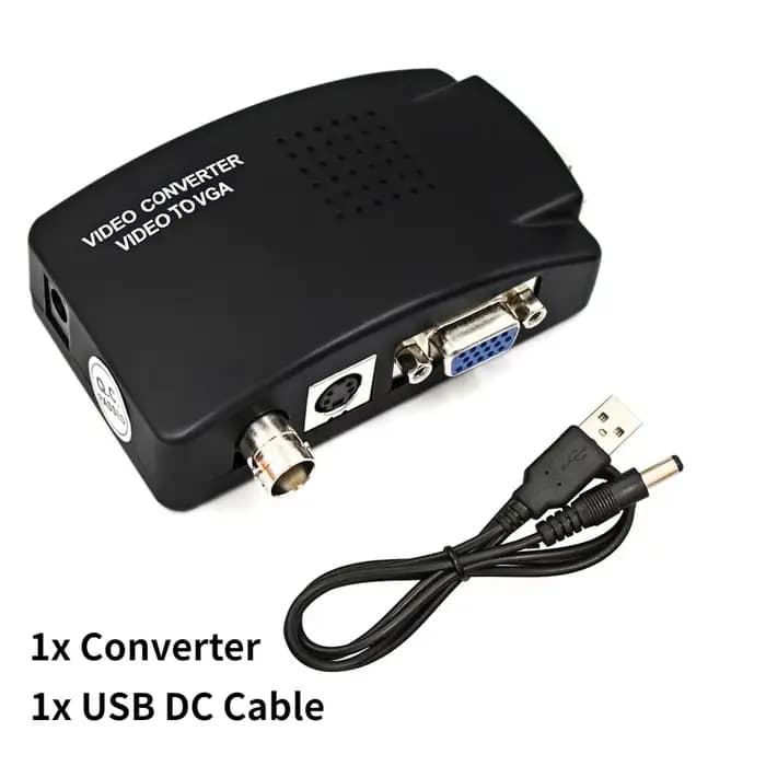 Convertisseur BNC s-vidéo VGA vers VGA HD 1080P, adaptateur pour moniteur de budgétaire PC