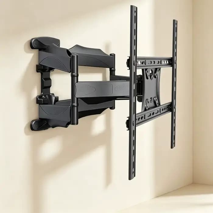 ABUO - Support mural inclinable et pivotant réglable - Construction en acier robuste pour téléviseurs de 32 à 75 pouces pour home cinéma