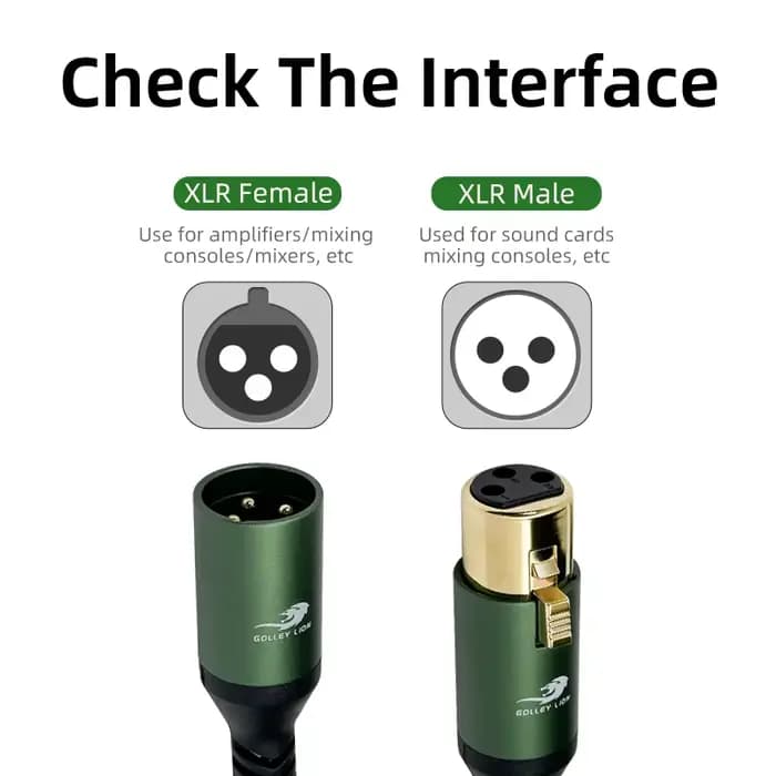 Câble XLR pour Microphone karaoké
