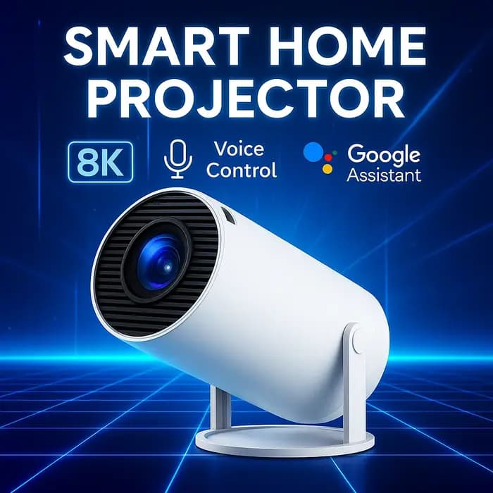 Projecteur de maison intelligente 1080P HDR10 4K pris en charge Mini