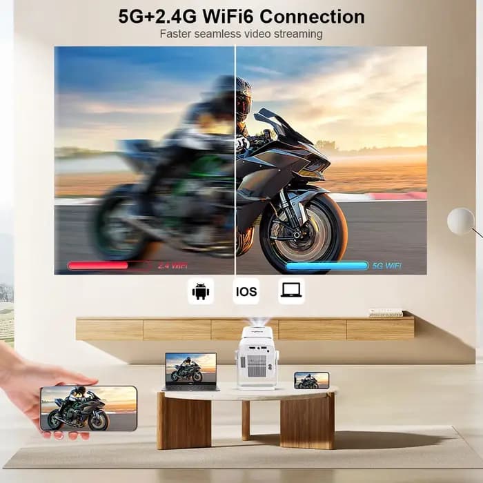 4K projecteur Full HD FHD TD80W Android WiFi 3D Home cinéma TD80