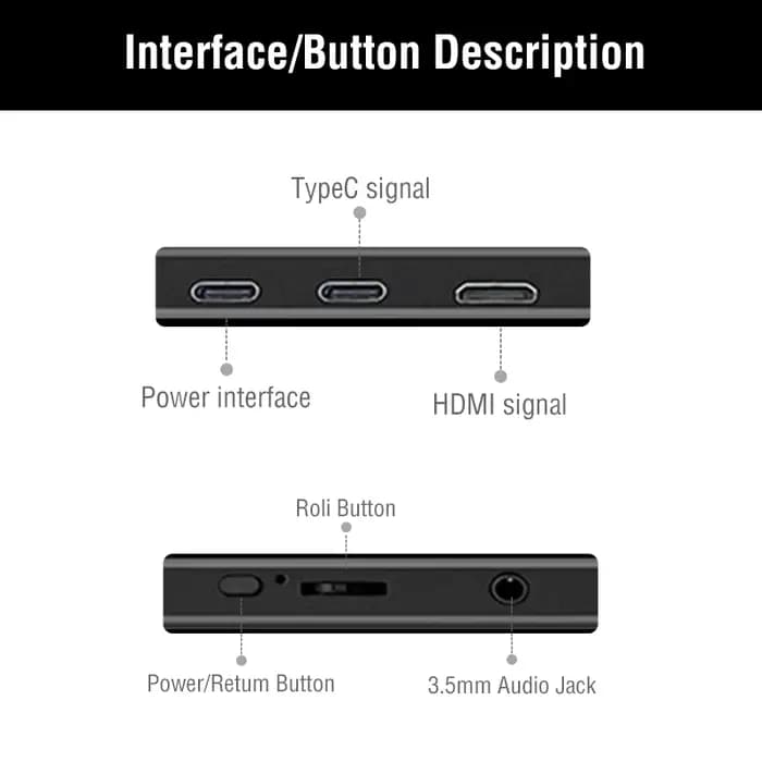 Moniteur tactile portable de 14 pouces