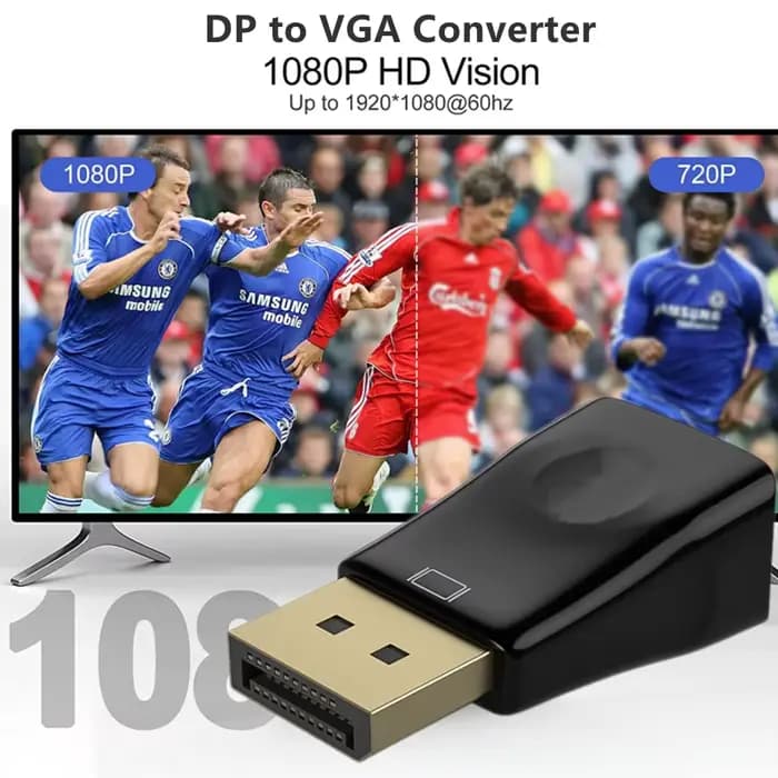 Adaptateur DisplayPort vers VGA 1080p Full HD