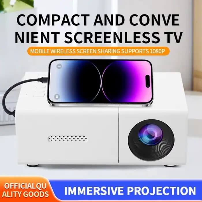 Mini projecteur 1080P avec haut-parleur intégré