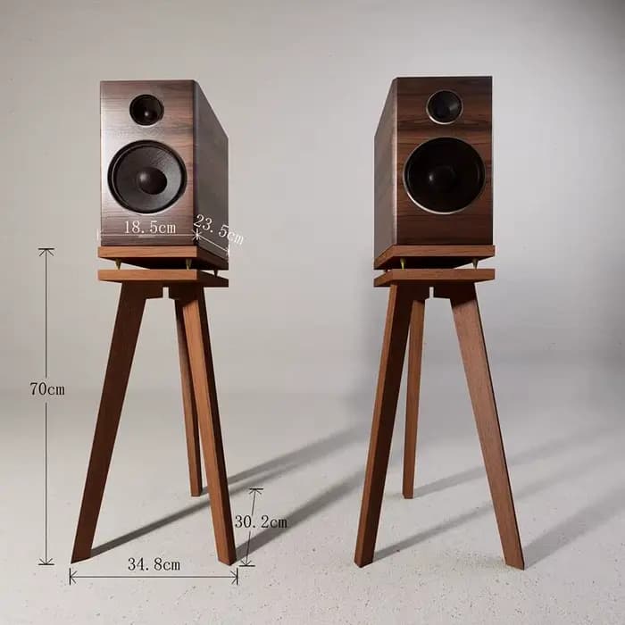 Support d'enceinte en bois massif