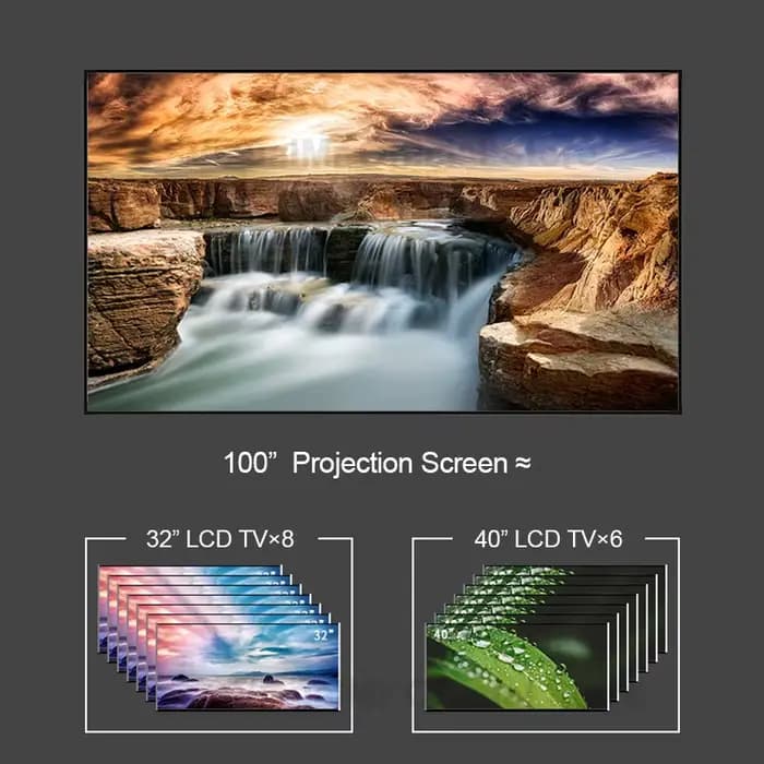 Écran de Projection ALR UST en cristal PET CBSP de 100 pouces