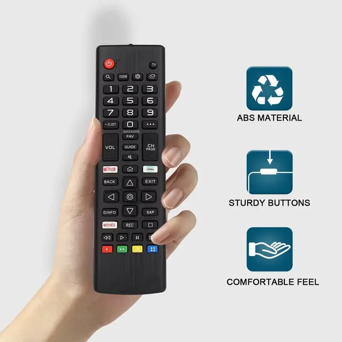 3 pièces télécommande universelle Akb75675304 pour les modèles de télévision intelligente Lg 32Lm5620Bpua 32Lm570Bpua 32Lm620Bpua 32Lm630B