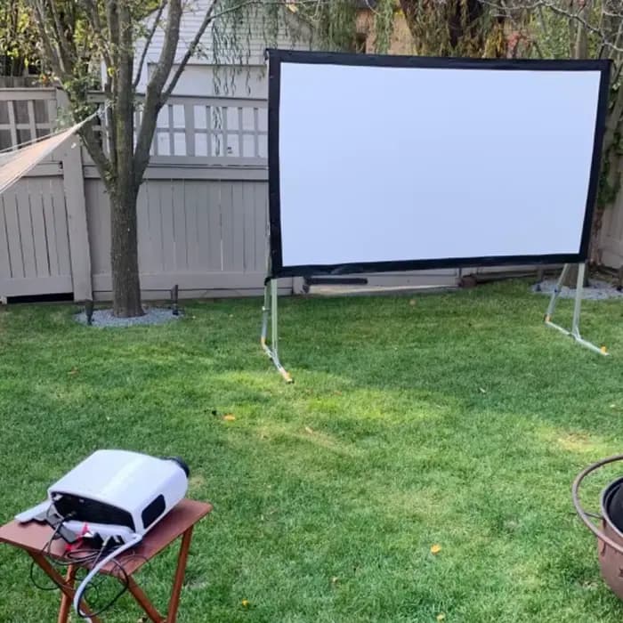 Écran de projection portable à ouverture rapide