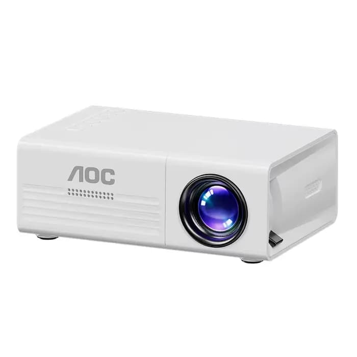 Projecteur portable AOC TFT LCD 1080P 1920*1080P Wifi Bluetooth Mini projecteurs Home Cinéma Extérie
