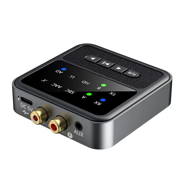 Récepteur et émetteur audio Bluetooth 5.4 AptX 2 en 1, 3,5 mm AUX RCA AptX-Adaptive AD/HD/LL AAC Mul