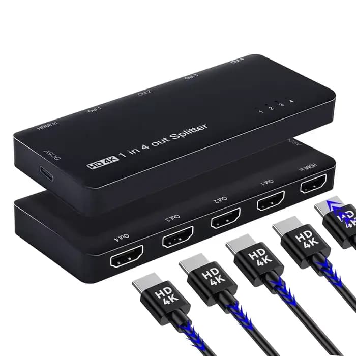 Répartiteur HDMI SST 8K 1 entrée 4 sorties 4K 120Hz Boîtier de synchronisation 1x4
