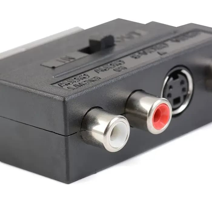 Adaptateur TV AV 21 broches RGB Scart vers 3 RCA s-vidéo