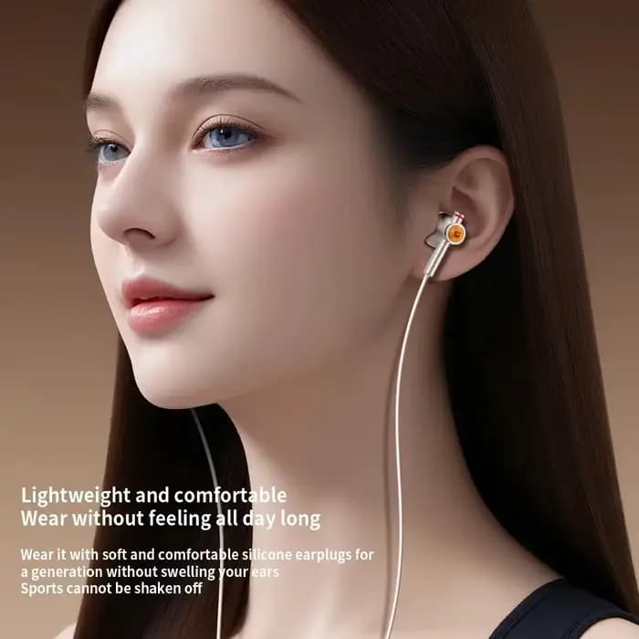 Écouteurs intra-auriculaires filaires USB Type-C anti-perte avec son Dolby et réduction du bruit