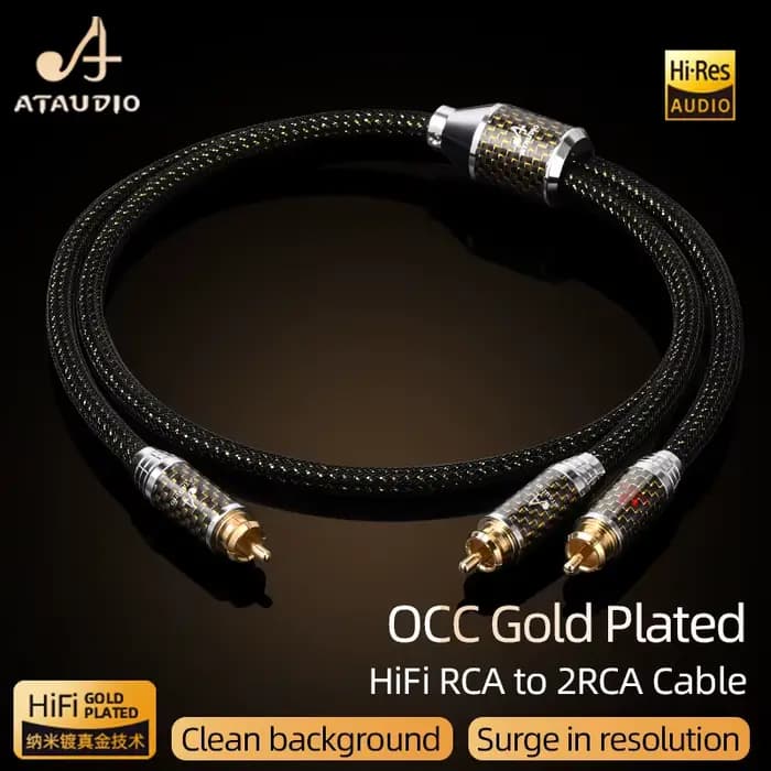 Câble audio HiFi RCA vers 2RCA