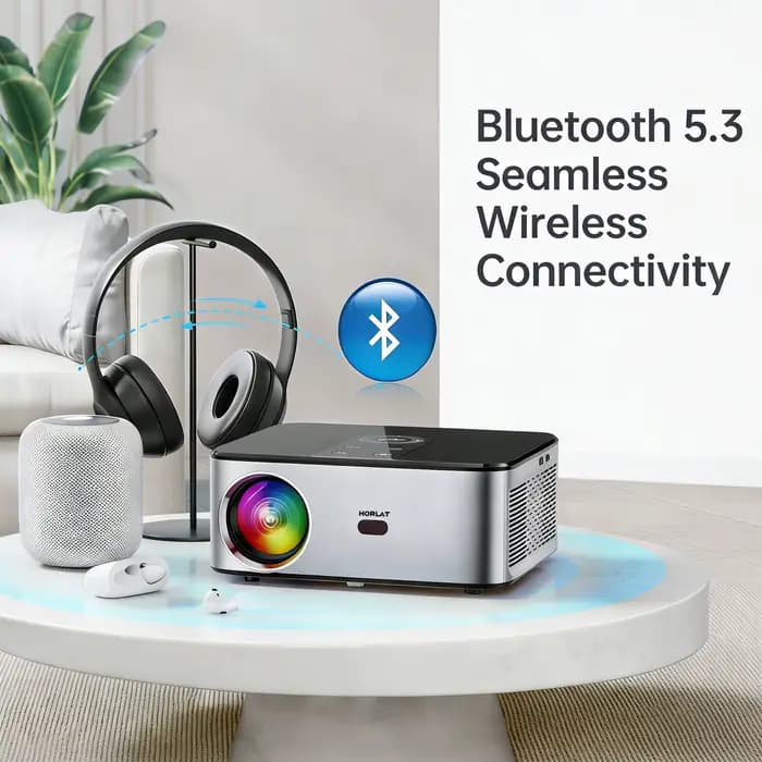 Projecteur LED HORLAT 40000 lumens 4K Google TV