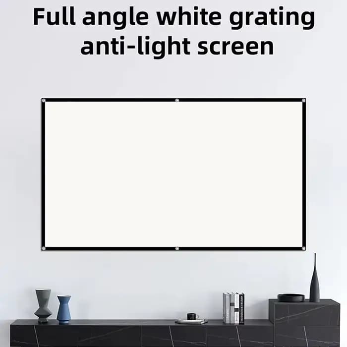 Écran de projection LEJIADA 16:9 à grille blanche anti-lumière
