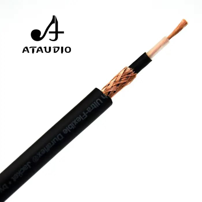 ATAUDIO 4N OFC 75ohm Hifi numérique Coaxial Audio vidéo câble Rca haut de gamme RCA vers RCA mâle caisson de basses