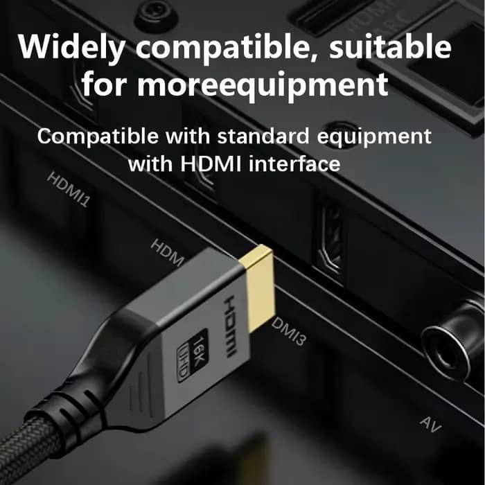 Câble HDMI 16K@60Hz 8K@240Hz prend en charge 4K@240Hz 96 Gbps haute vitesse pour console de jeu PS5