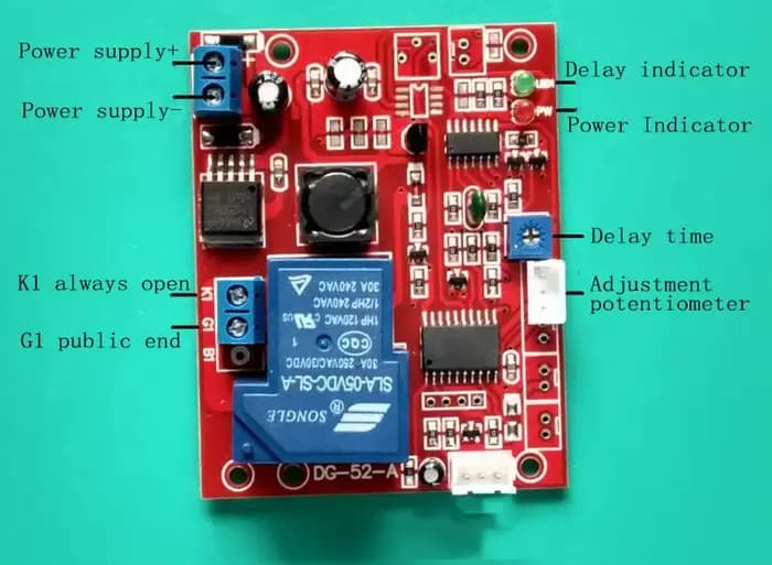 Taidacent 24V Audio Signal Input Trigger Relay Sound Sensor Delay