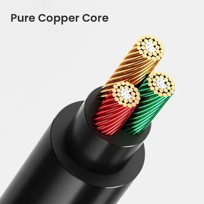 Câble audio RCA plaqué or 24 carats