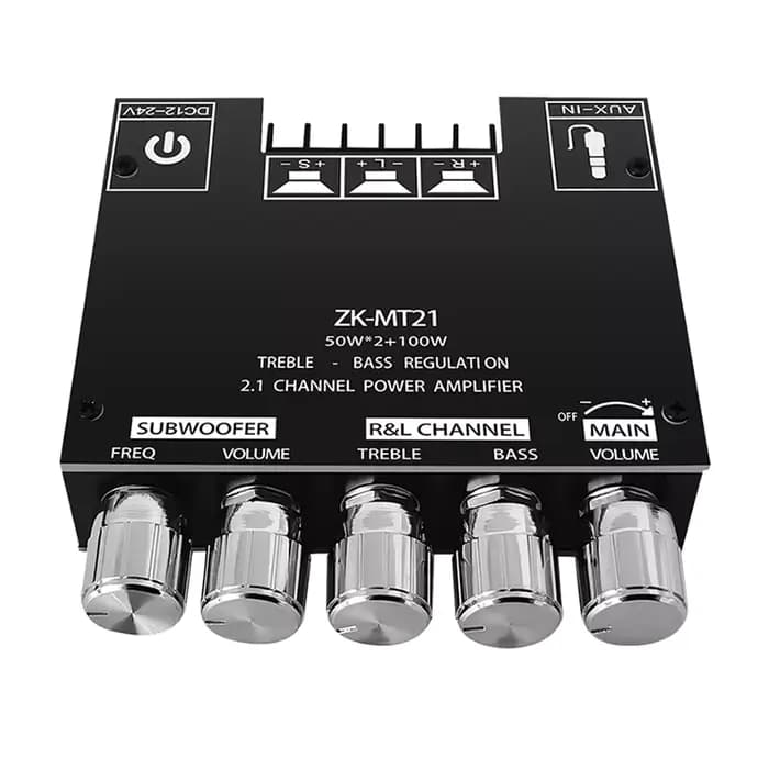 Carte amplificateur audio 2.1 canaux 50W x 2 + 100W amplificateur de puissance pour caisson de basse