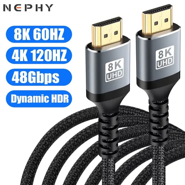 Câble HDMI Ultra haute vitesse pour TV ordinateur portable PS4 PS5 Nintendo Switch 8K 60HZ 4K 120HZ HDR HDCP 5M 7M 1 2 3 5 7 mètres de Long