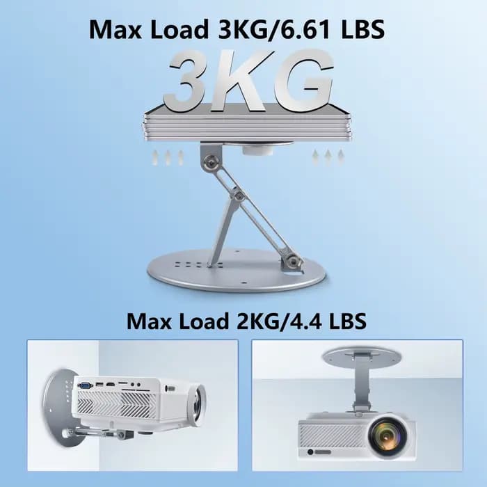 Réglable à 180° ° Support de projecteur rotatif