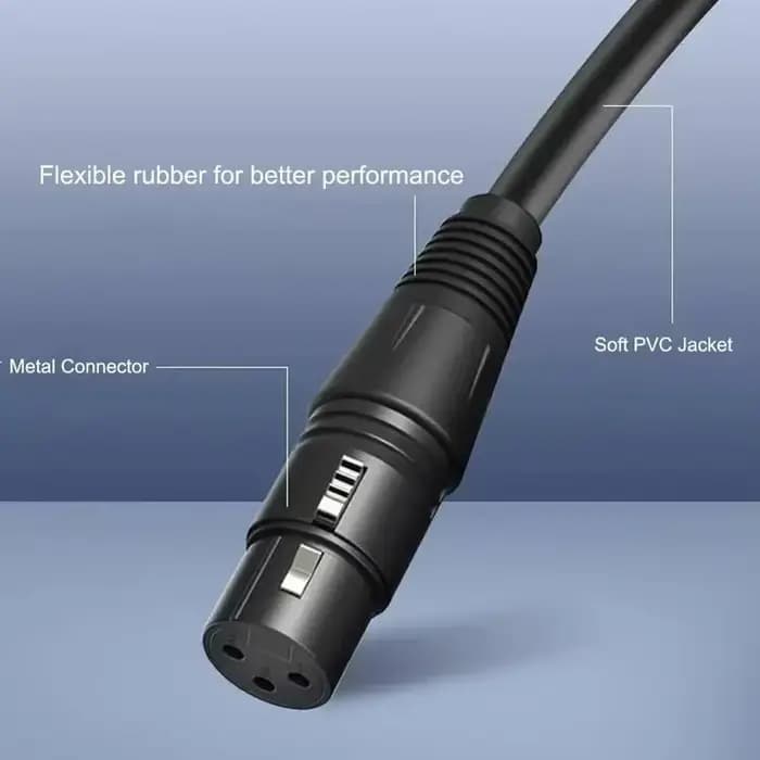 Câble audio XLR mâle vers femelle/mâle M/F ODavid blindé