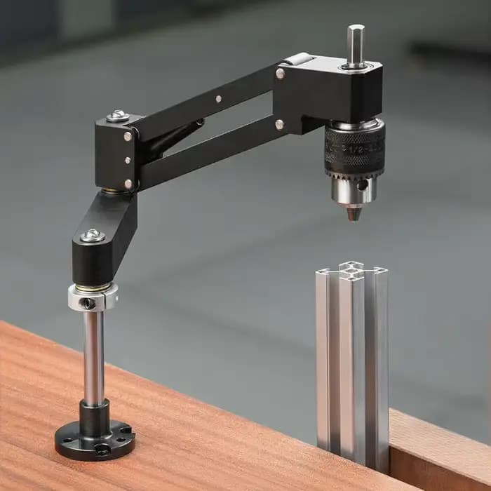 Support de perçage à bras articulé pour perceuse à main