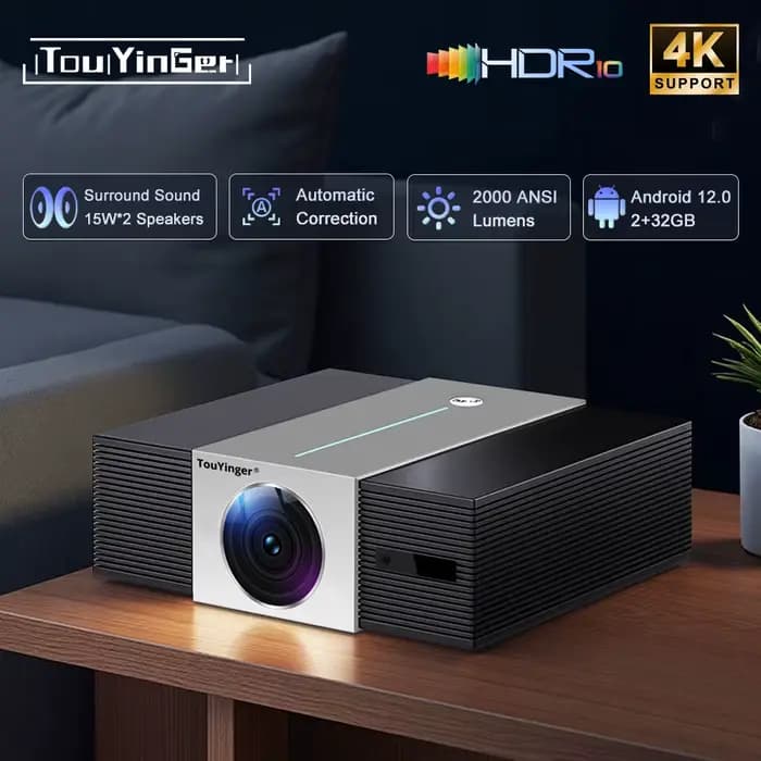 Touyinger Q11W Ultra entièrement fermé Full HD 4K vidéo WiFi Android son élevé faible consommation d