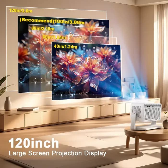 Projecteur PROGAGA PG370 MAX HD 1080P 4K Android