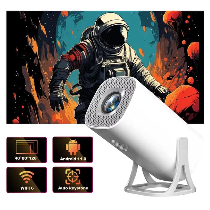 HONGTOP S40 Android 11 Mini projecteur Support 4K 1080P 2.4G/5GWIFI BT5.0