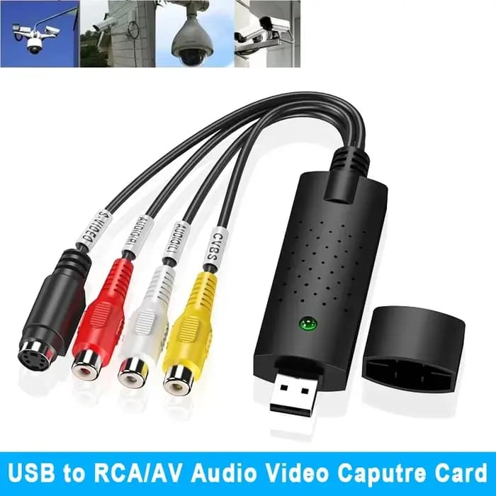 Carte de capture vidéo et audio USB 2.0 Easy Cap – Adaptateur de capture audio vidéo TV DVD VHS pour