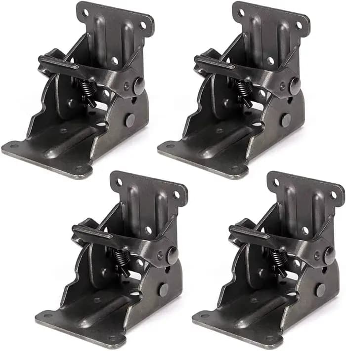 Support pliable, charnière de verrouillage pliante