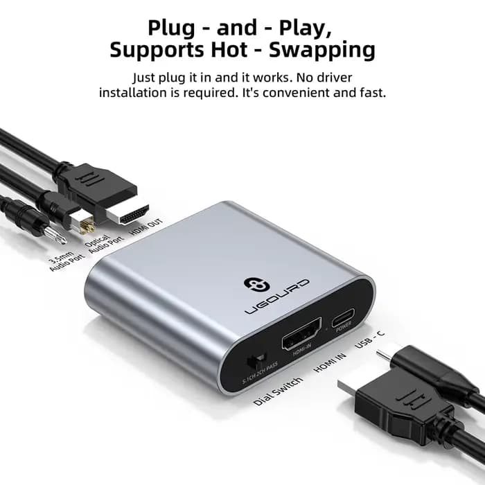 Extracteur Audio stéréo 4K 30HZ