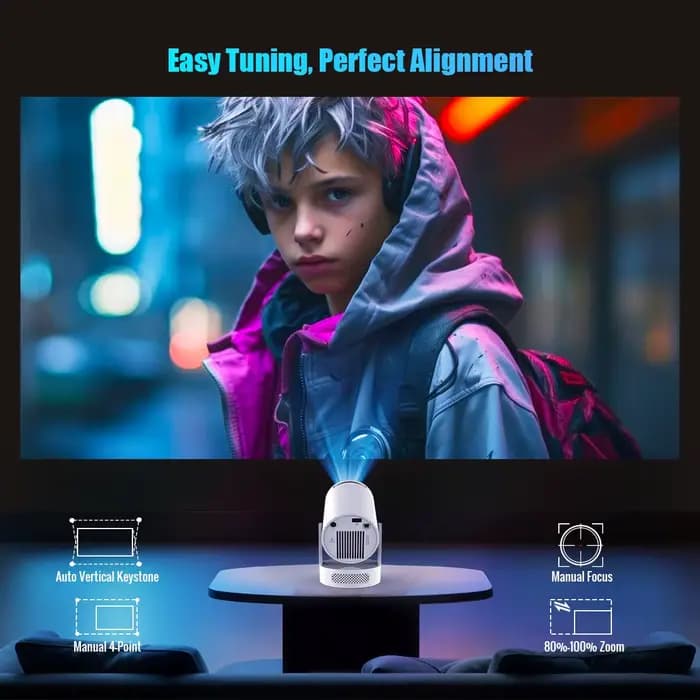 Magcubic 8K Wifi6 projecteur 290ANSI Android 14 double WIFI Allwinner H726 BT5.0 1280*720P Home cinéma extérieur portable HY300 Pro +