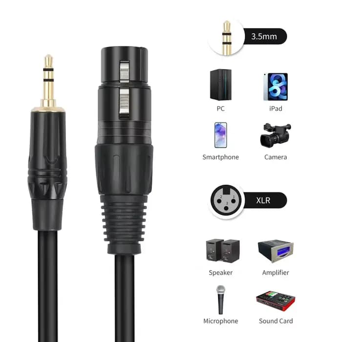 Câble Audio XLR vers 3.5mm
