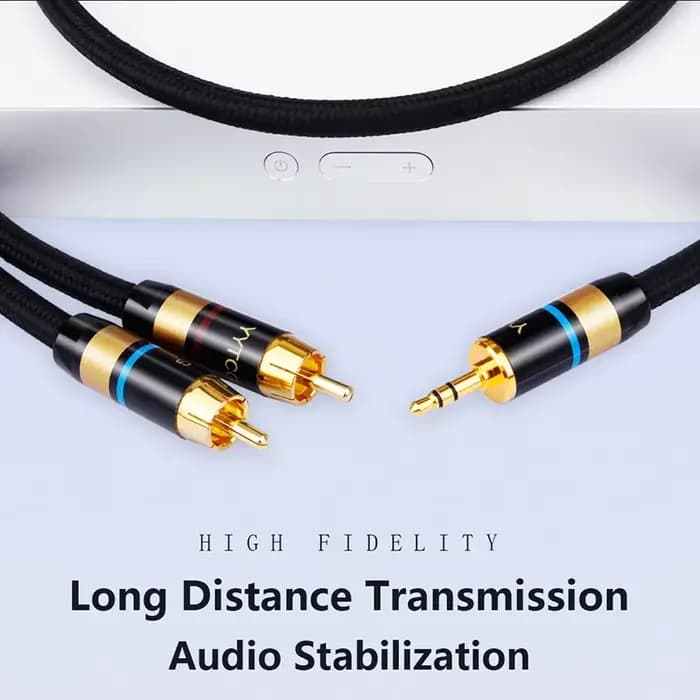 Câble RCA HiFi stéréo 3.5mm à 2RCA