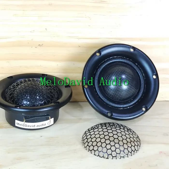 2 pièces de haut-parleur moyen pur à dôme en fibre de carbone MeloDavid Audio MR350S