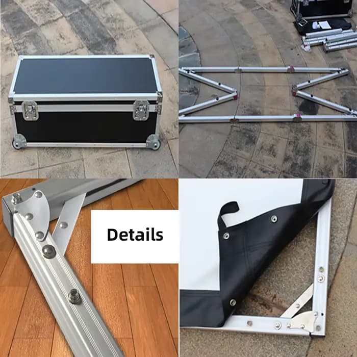 Écran de projecteur pliable rapide Portable d'extérieur de 100 pouces