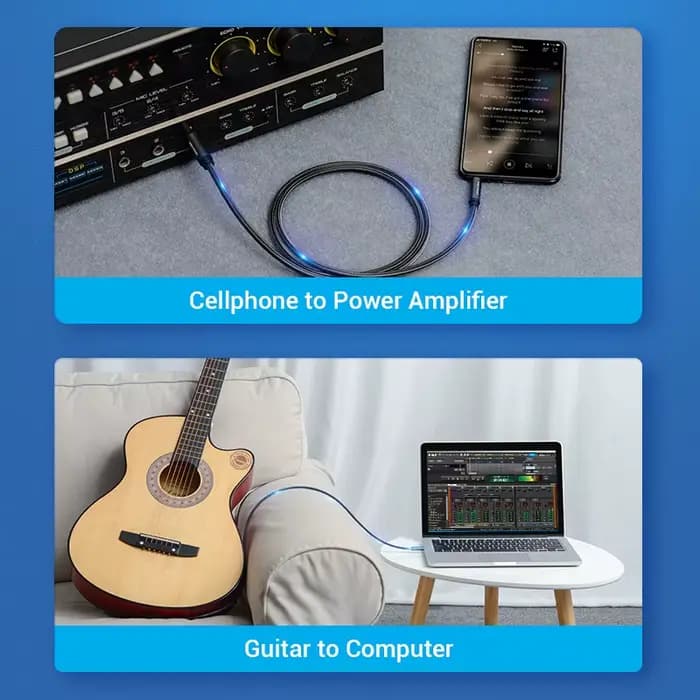 Vention – adaptateur de câble auxiliaire Audio 6.5 à 3.5 Jack, pour haut-parleur, amplificateur de guitare, TRS, 3.5mm à 6.5mm
