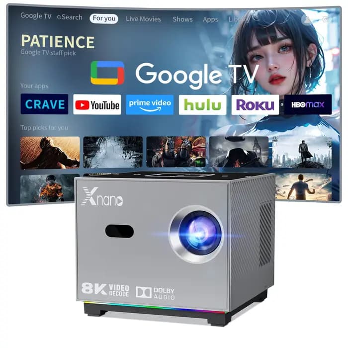 X3 Smart Projector Native 720P Support 8K Android 9 Dual WiFi BT5.0 190ANS 2/4GB RAM 16/32/64GB Projecteur de cinéma à domicile